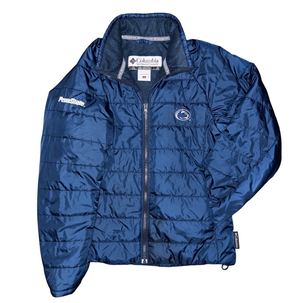 Columbia Penn State Nittany Lions Embroidered Puffer Jacket Collegiate Preppy